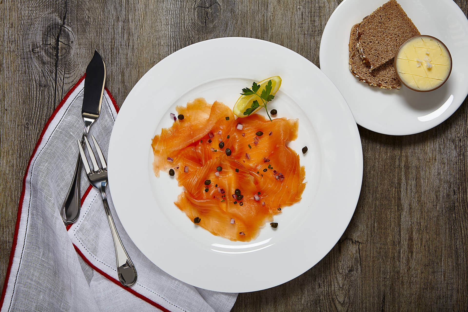 Plate of Scottish Smoked Salmon